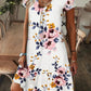 ✨2026 Hot Sale⌛Women’s Elegant Floral Print V-Neck Long Dress