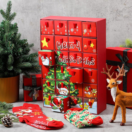 🔥LAATSTE DAG UITVERKOOP 50% KORTING🔥 Kerstsok Adventskalender Box Cadeau