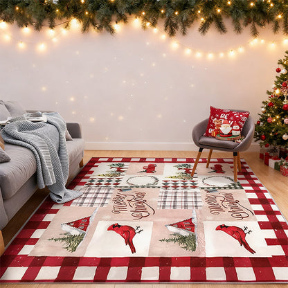 Christmas-Themed Durable Stain-Resistant Rug