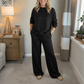 Dames Glitter 2-delige Set: Sweatshirt & Broek