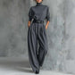 Elegante Damesset: Coltrui Top & Hoge Taille Broek