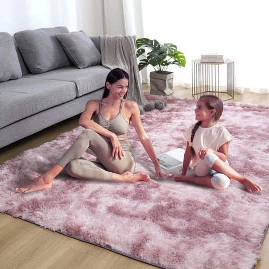 🎉Nieuwjaars Cadeau 50% KORTING!🧶Plush Vloermat Met Kleurverloop - Hoogdichte Faux Fur & Antislip: Perfect Voor Woonkamer/Slaapkamer (Veilig Voor Kinderen!)