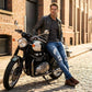 Modieuze gescheurde skinny jeans voor heren