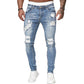 Modieuze gescheurde skinny jeans voor heren