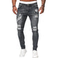 Modieuze gescheurde skinny jeans voor heren