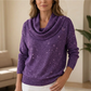 Top met cowl-hals en lange mouwen van Sparkle
