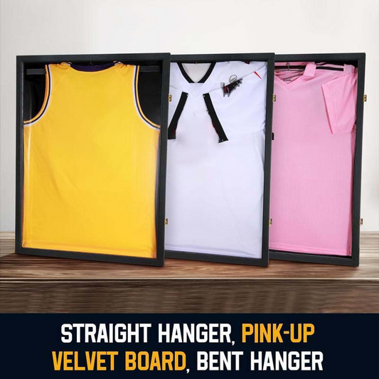 Houten omlijsting voor shirtdisplay met magnetische sluiting