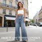 🔥 2026 NIEUW! Hoge Taille Jeans met Wijde Pijpen – Comfortabel & Trendy 👖