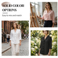 Damesblouse met ruches, V-hals en lange mouwen