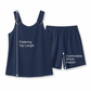 Casual mouwloze top en korte broek loungeset