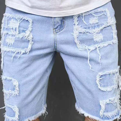 ☀️GROOT KORTING Moderne distressed short, ruim bewegingscomfort voor zomer👖