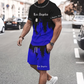 👕 NU 60% KORTING! 🔥 Set met T-shirt en korte broek met print voor heren – Zachte stof, opvallend ontwerp en perfect voor zomerse dagen ☀️