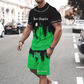 👕 NU 60% KORTING! 🔥 Set met T-shirt en korte broek met print voor heren – Zachte stof, opvallend ontwerp en perfect voor zomerse dagen ☀️