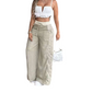 📢Damesbroek met hoge taille en wijde pijpen