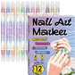 💸🚫 50% KORTING! Waarom €60 betalen voor nail art als je het zelf kunt? Deze dual-tip pennen maken van jouw nagels een kunstwerk – je vriendinnen vragen straks waar je salon zit!