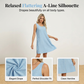 Mouwloze casual jurk met ronde hals en zakken voor dames