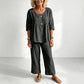 🥳HETE UITVERKOOP 2026🥳💞Meer dan 50K+ verkocht! Casual tweedelige damesset met oogjesdetails