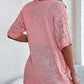 👚 Nu met 50% korting! 🌸 Damesvest met korte mouwen en opengewerkte brei-details