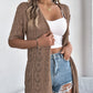 👚 Nu met 50% korting! 🌸 Damesvest met korte mouwen en opengewerkte brei-details