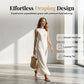 ✨Nieuwe aanbieding｜Design asymmetrische mouwloze jurk, ademend, figuurvriendelijk, elegante vakantie maxijurk👗