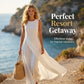 ✨Nieuwe aanbieding｜Design asymmetrische mouwloze jurk, ademend, figuurvriendelijk, elegante vakantie maxijurk👗
