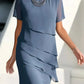 💕2026 Topaanbieding: 60% KORTING🔥Elegante midi-jurk van geplooide chiffon