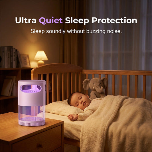 🦟 Stille UV Muggenlamp | Geruisloos & Gifvrij | USB Voeding 🔇🌙