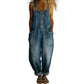 ⌛️50% korting✨ Dames Losse Denim Tuinbroek | Verstelbanden Diepe Zakken S-2XL