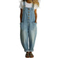 ⌛️50% korting✨ Dames Losse Denim Tuinbroek | Verstelbanden Diepe Zakken S-2XL