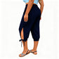 📢📢40% KORTING !! ⏰Casual capribroek voor dames met elastische tailleband