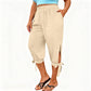 📢📢40% KORTING !! ⏰Casual capribroek voor dames met elastische tailleband