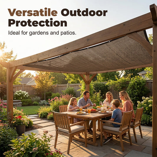❄️Zomerfresh 50% Korting!☀️UV-bestendig Schaduwdoek voor Tuin & Terras – Ademend Zonnescherm Net met Versterkte Randen