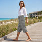 Casual cropped broek voor dames met knoopdetails