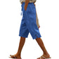 Casual cropped broek voor dames met knoopdetails