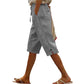 Casual cropped broek voor dames met knoopdetails