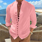 👕 50% KORTING! 🌊 Heren overhemd met knopen, zomers strandshirt – Ademend, lichtgewicht en losvallende pasvorm – perfect voor zonnige dagen, picknicks of een ontspannen vakantie 🏖️