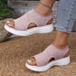 Ademende gebreide plateausandalen voor dames