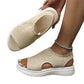 Ademende gebreide plateausandalen voor dames