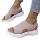 Ademende gebreide plateausandalen voor dames