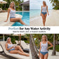 👙🌸 Tankini-zwempak met bloemenprint en hoge taille voor dames – buikcorrigerend, bescheiden bedekking, verstelbare bandjes, uitneembare vullingen. Perfect voor het strand, het zwembad en de huwelijksreis! 🌊💕☀️