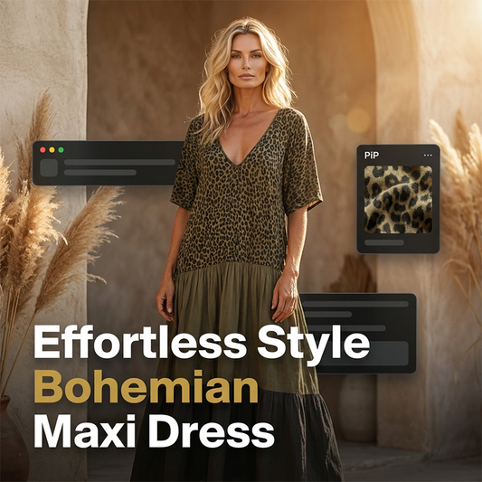 🌸 Tijdelijke Speciale Aanbieding ✨ Elegante Bohemian Maxi-Jurk voor Dames – Licht, Vrouwelijk & Perfect voor Zomerdagen ☀️
