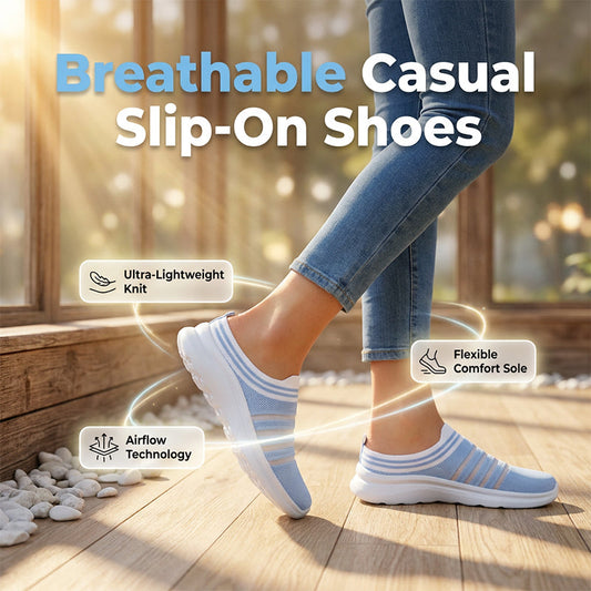 Ademende mesh-sneakers voor dames, zonder veters