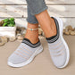 Ademende mesh-sneakers voor dames, zonder veters