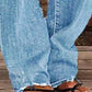 Slim fit flare-jeans met verweerde look voor dames