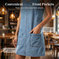 Casual denim overgooierjurk voor dames