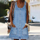 Casual denim overgooierjurk voor dames