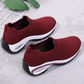 Dames hardloopschoenen van gebreid mesh met instapmodel