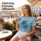 Elegant T-shirt met rozenprint voor dames