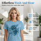 Elegant T-shirt met rozenprint voor dames