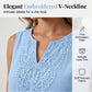 👗 TIJDELIJKE AANBIEDING: 50% KORTING! 💥 Luchtige, casual zomerjurk – met geborduurde V-hals, kreukvrij, veelzijdig ✨